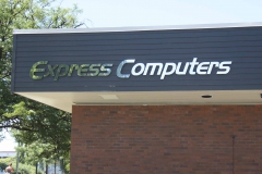 express computers chrome fascia text