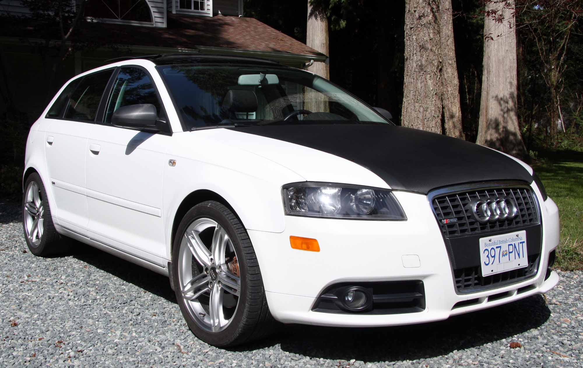 Audi carbon fibre hood
